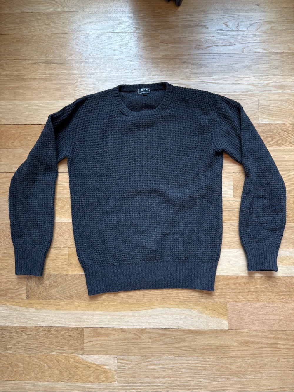 Todd Snyder Recycled Cashmere Sweater - Charcoal - Small